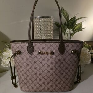 Chic Designer Patterned Tote Bag